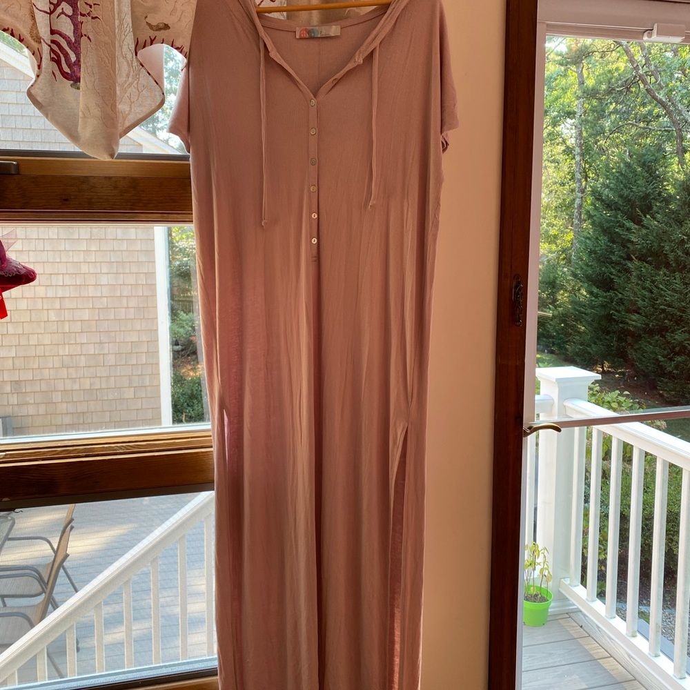Free People Beach Hooded Maxi Dress Size Small
